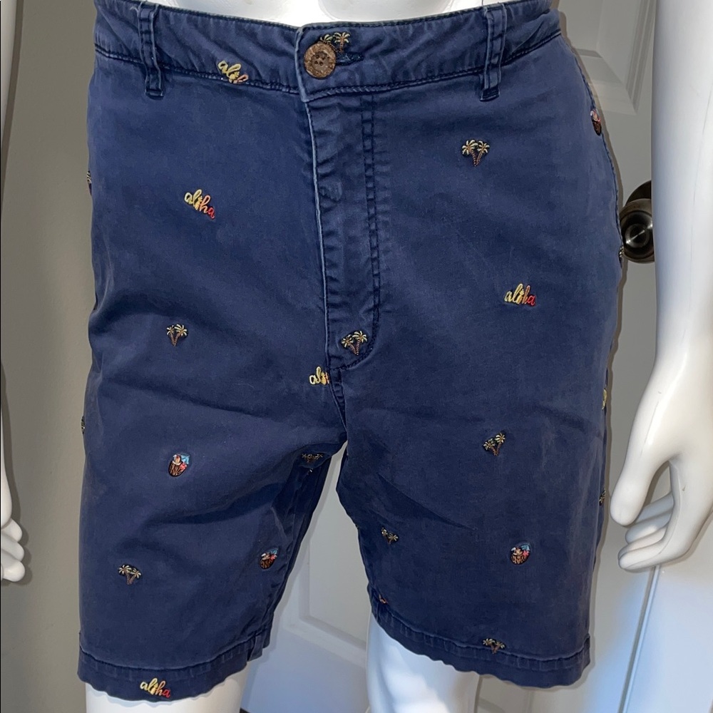 Unique Tommy Bahama Navy Embroidered Men's Shorts